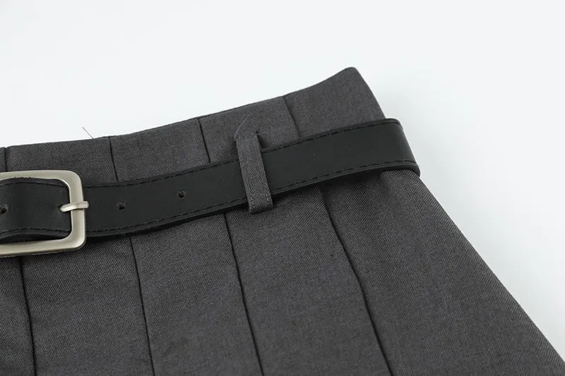 SA-line medium length pleated skirt