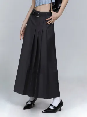 SA-line medium length pleated skirt