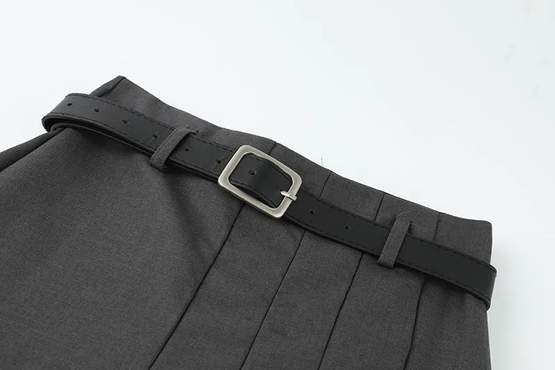 SA-line medium length pleated skirt
