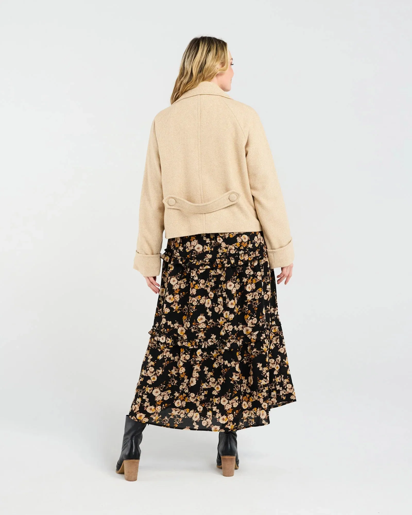 Sabine Crop Pea Coat