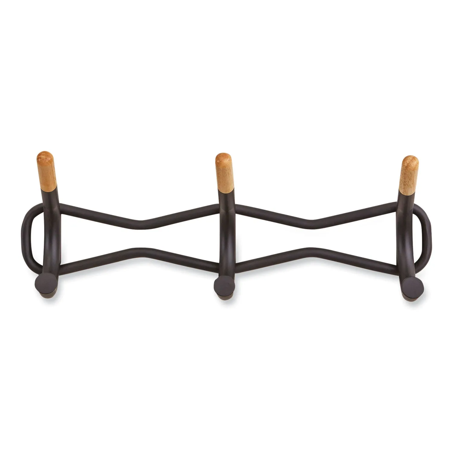 Safco® Family Coat Wall Rack, 3 Hook, 18.5w x 6.25d x 7.25h, Cream