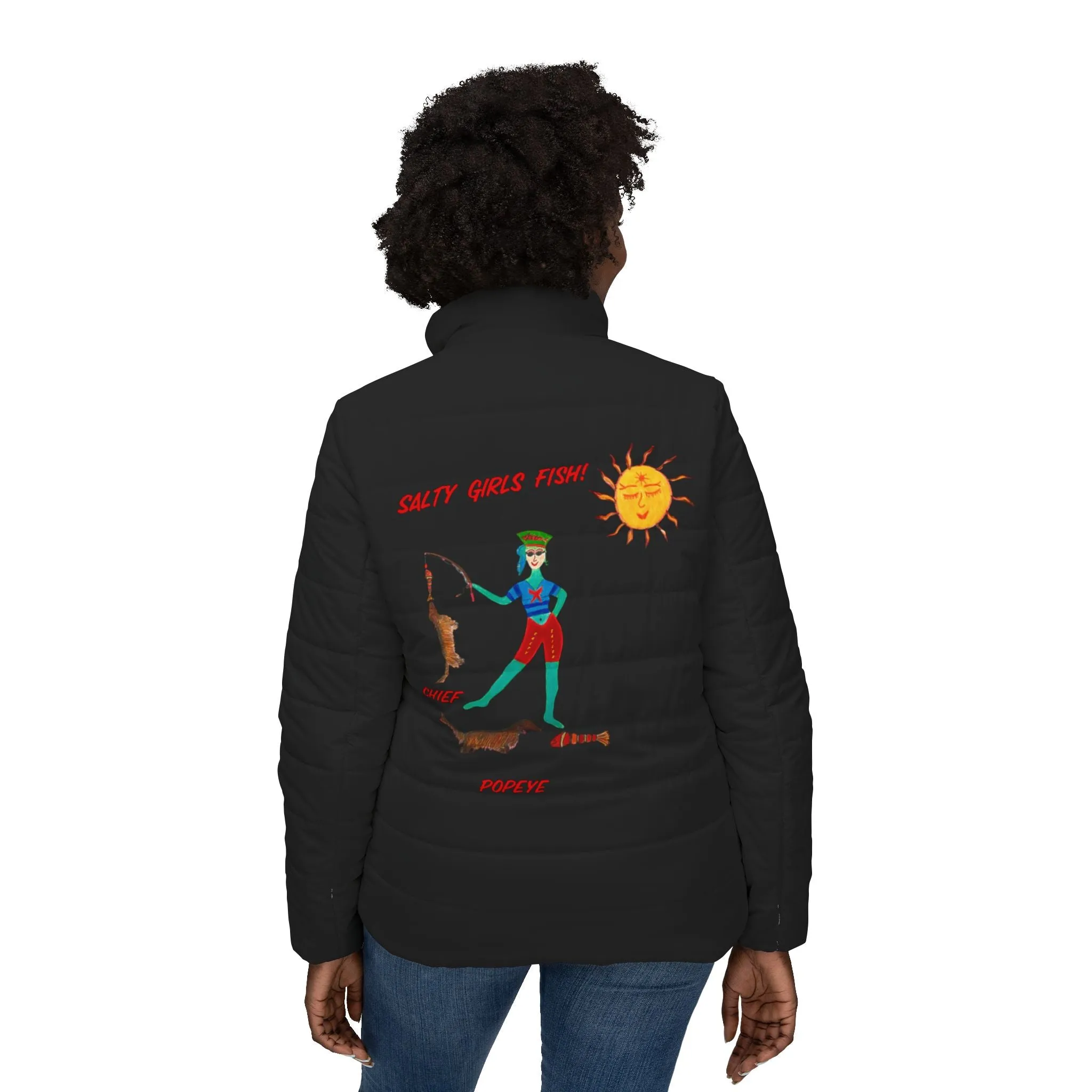 Salty Girls Fish! Women’s Puffer Jacket