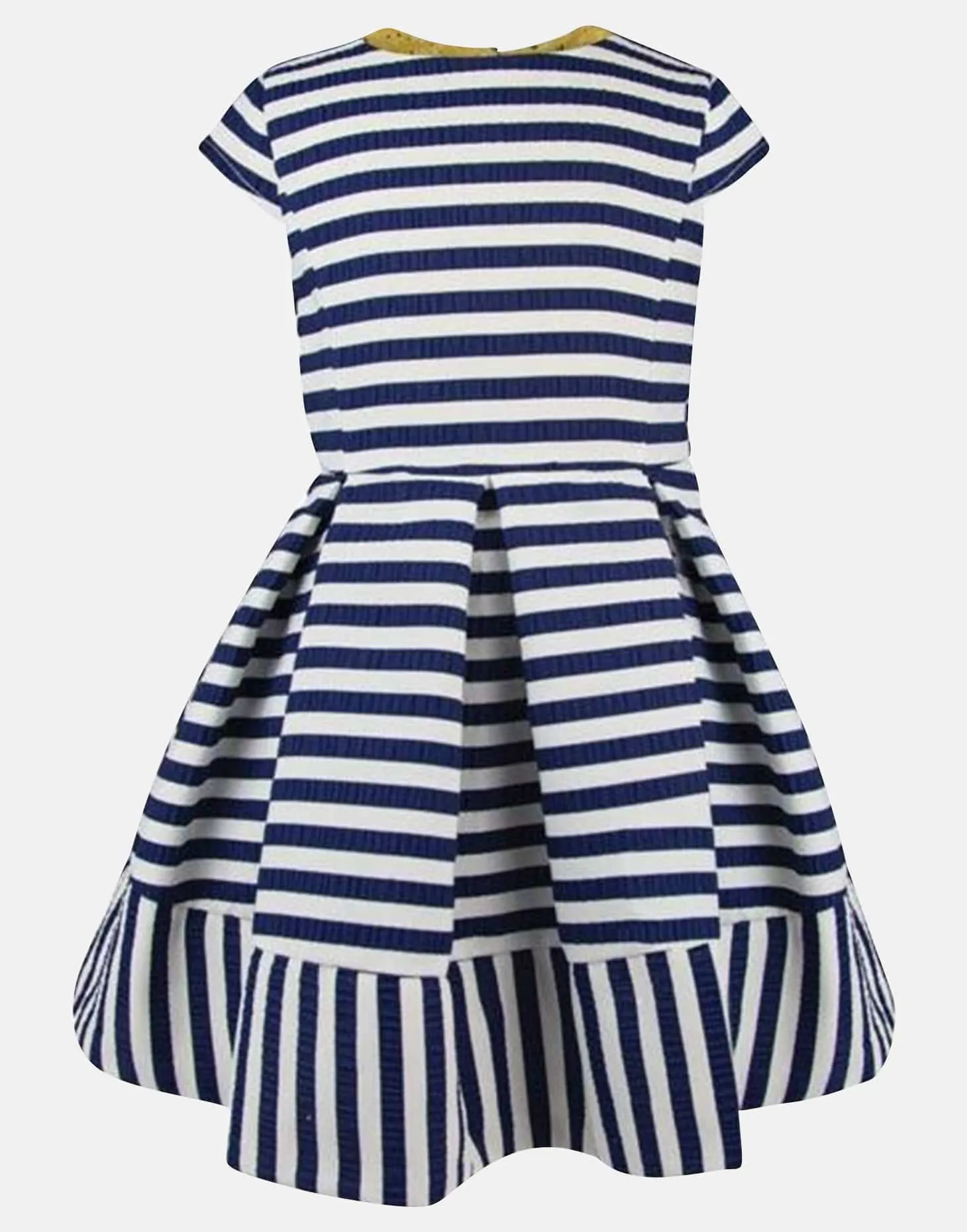 Scarlett : Bold stripe cap sleeve dress