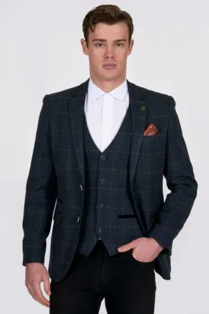 Scott Multi Check Tweed Blazer By Marc Darcy London