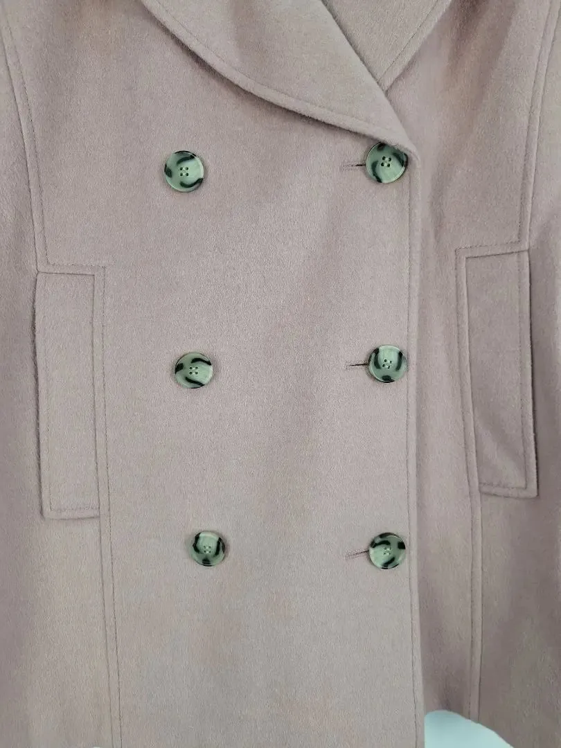 Sportscraft Blush Felt Pea Coat Size 18