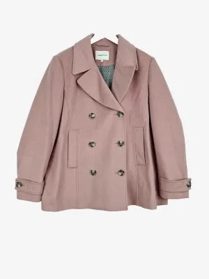 Sportscraft Blush Felt Pea Coat Size 18