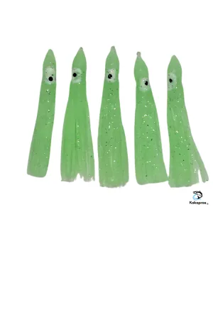 Squid skirts - KOKOPROS® 6cm Luminous Squid Skirts- Lt Green #08