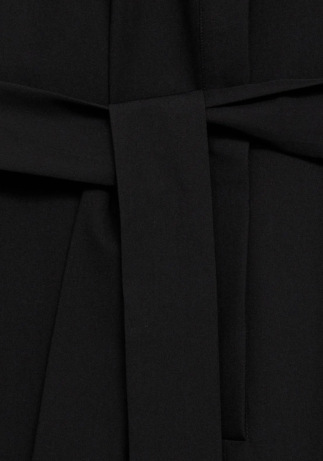 Straight-fit jumpsuit with belt - Black