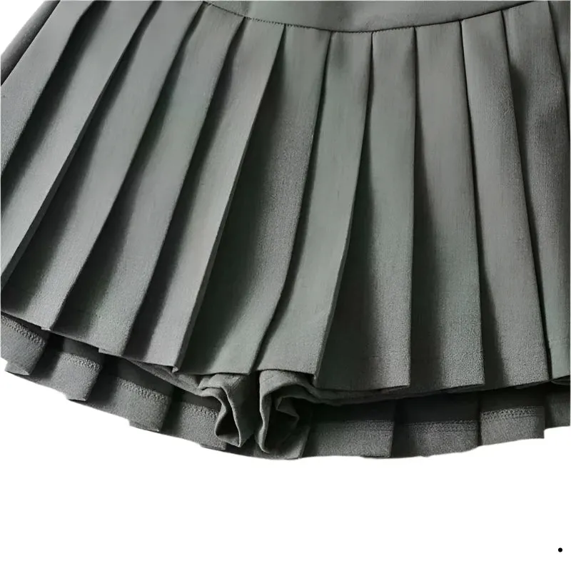 Stylish Sexy Women's Pleated High Waist Mini Skirts
