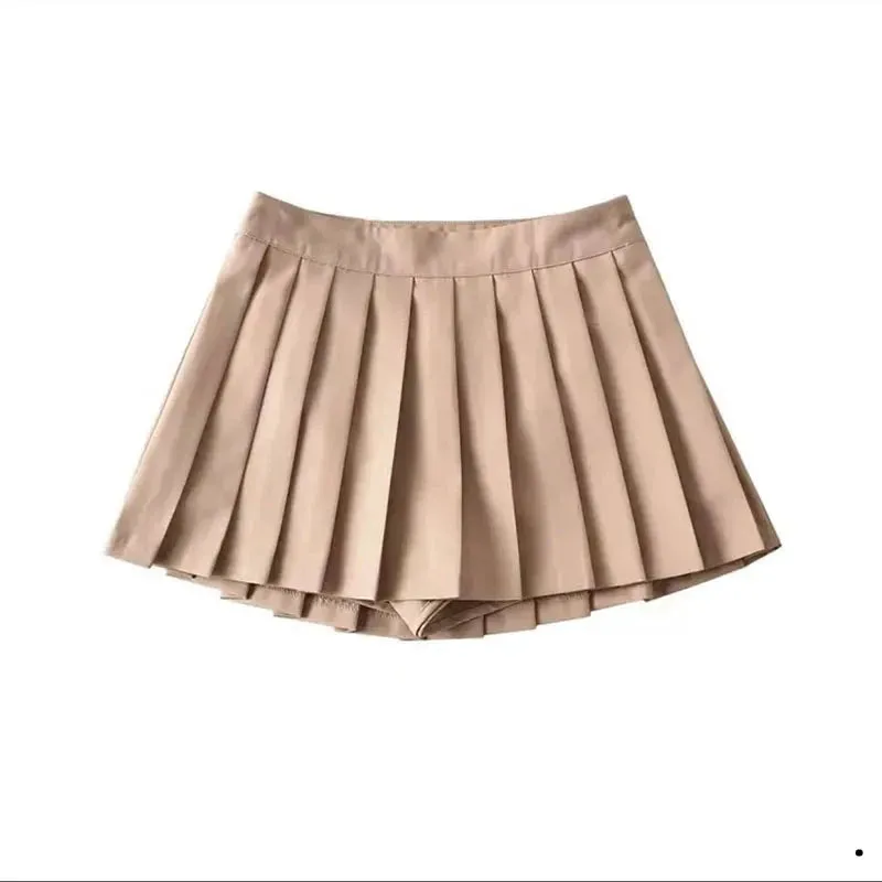 Stylish Sexy Women's Pleated High Waist Mini Skirts