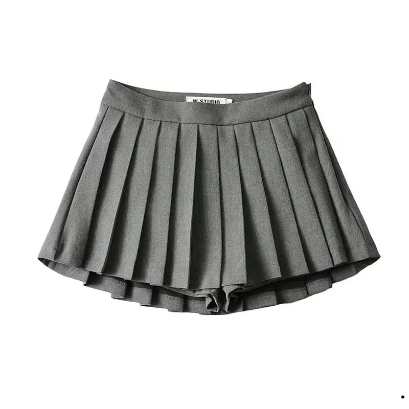 Stylish Sexy Women's Pleated High Waist Mini Skirts