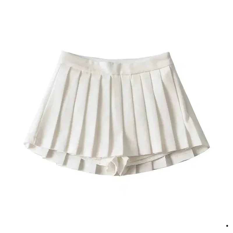 Stylish Sexy Women's Pleated High Waist Mini Skirts