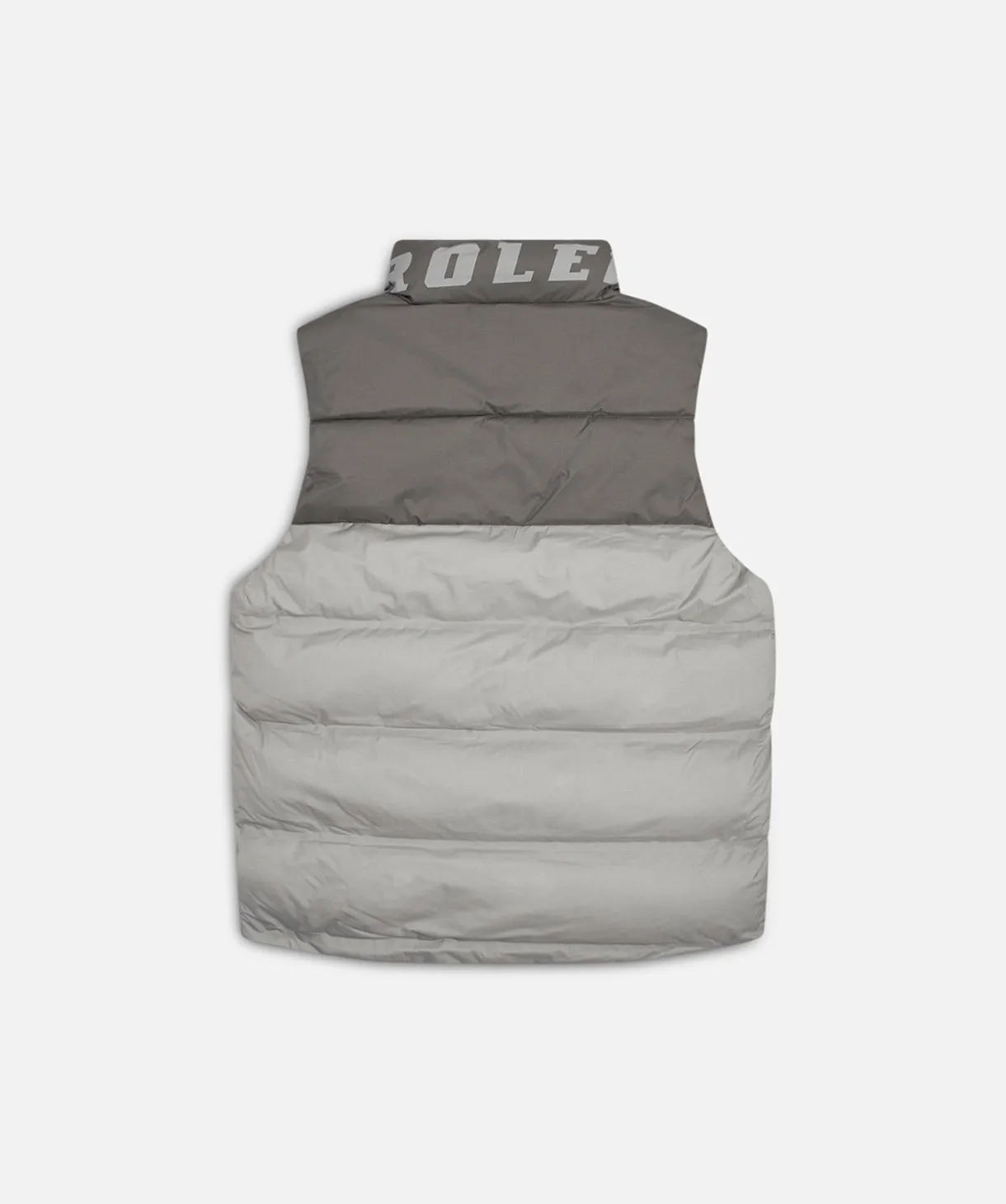 The Anello Puffer Vest - Light Grey
