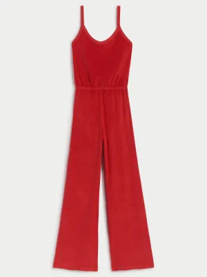 The Elma Flare Jumpsuit in Terry