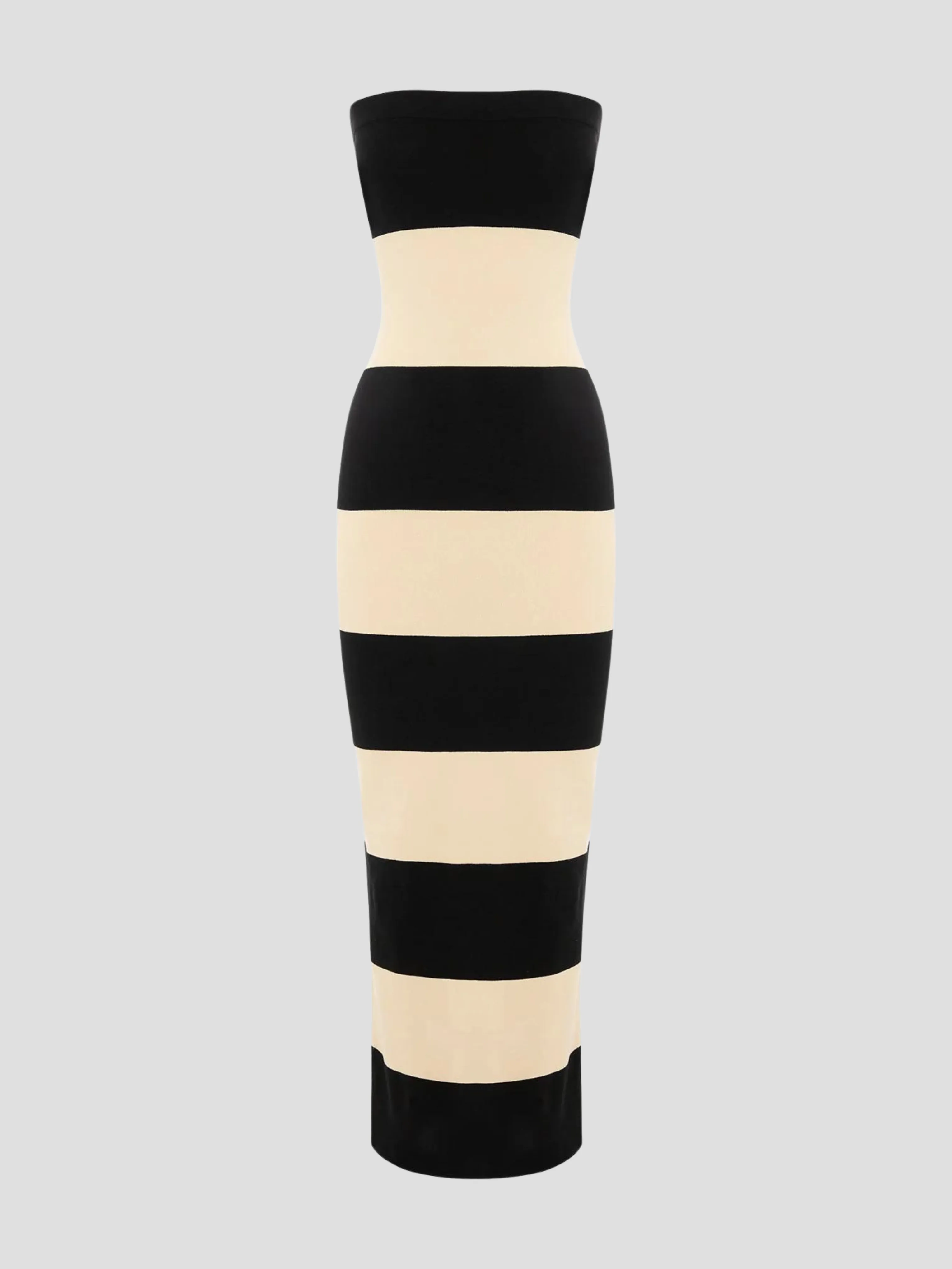 Theo Strapless Striped Dress