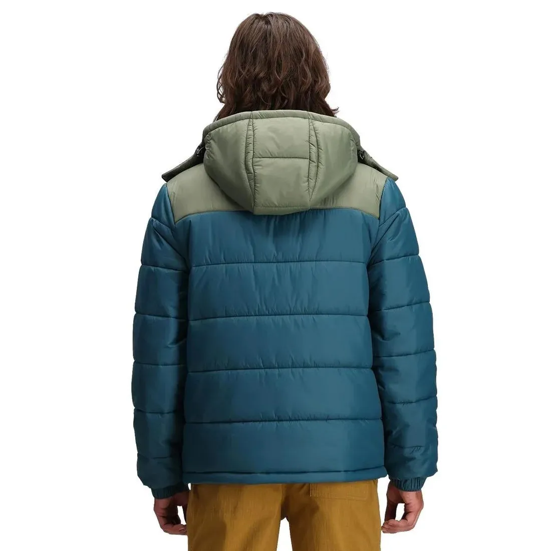 Topo Designs Retro Ridge Puffer Jacket Pond Blue / Beetle