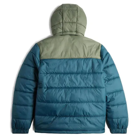 Topo Designs Retro Ridge Puffer Jacket Pond Blue / Beetle