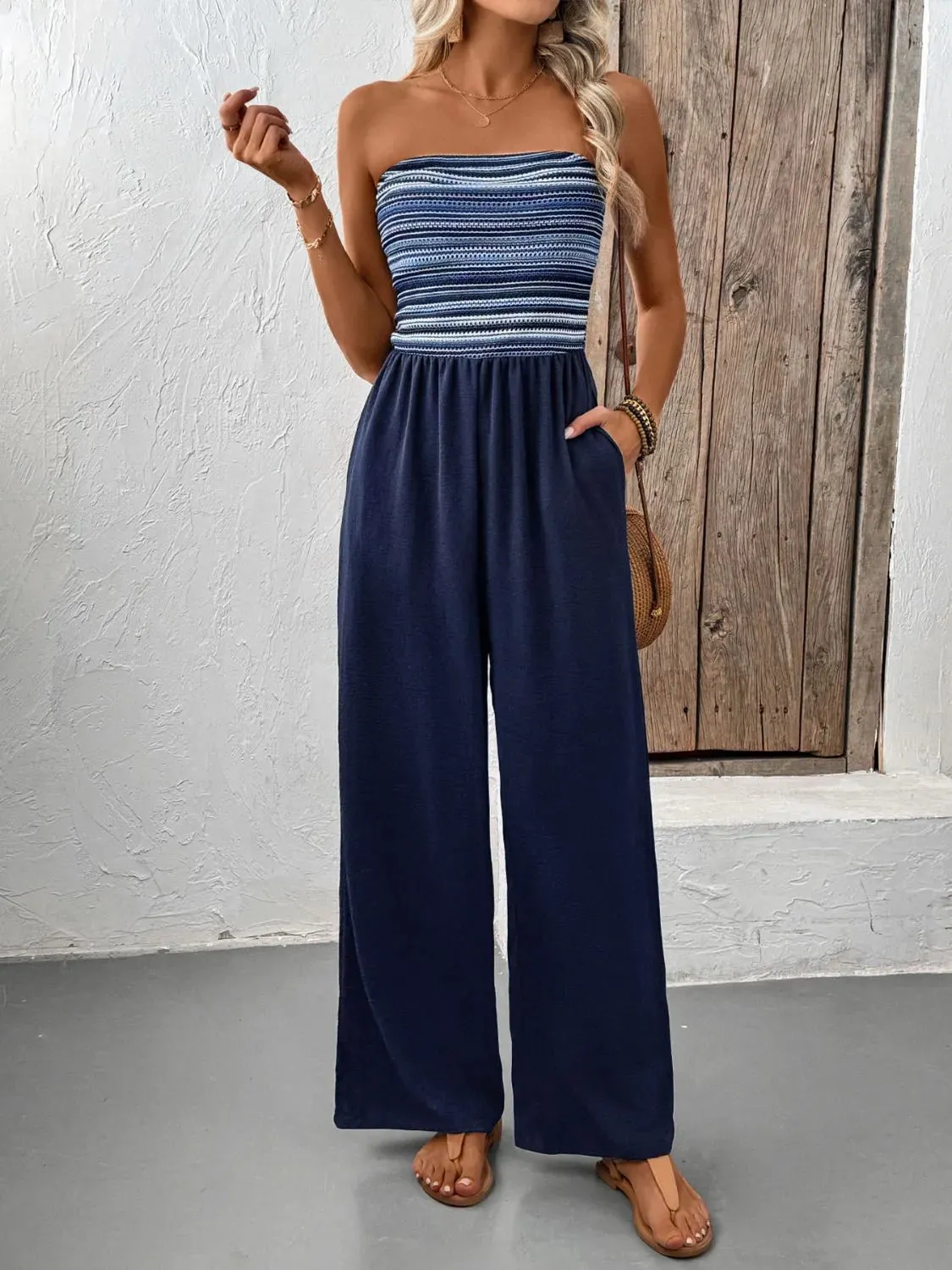 Tube Wide Leg Jumpsuit