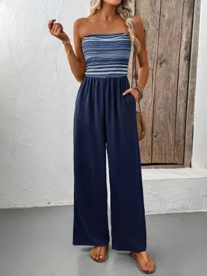 Tube Wide Leg Jumpsuit