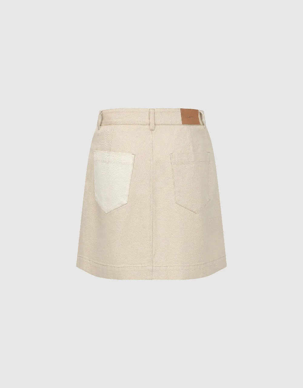 Two Toned Mini A-Line Skirt