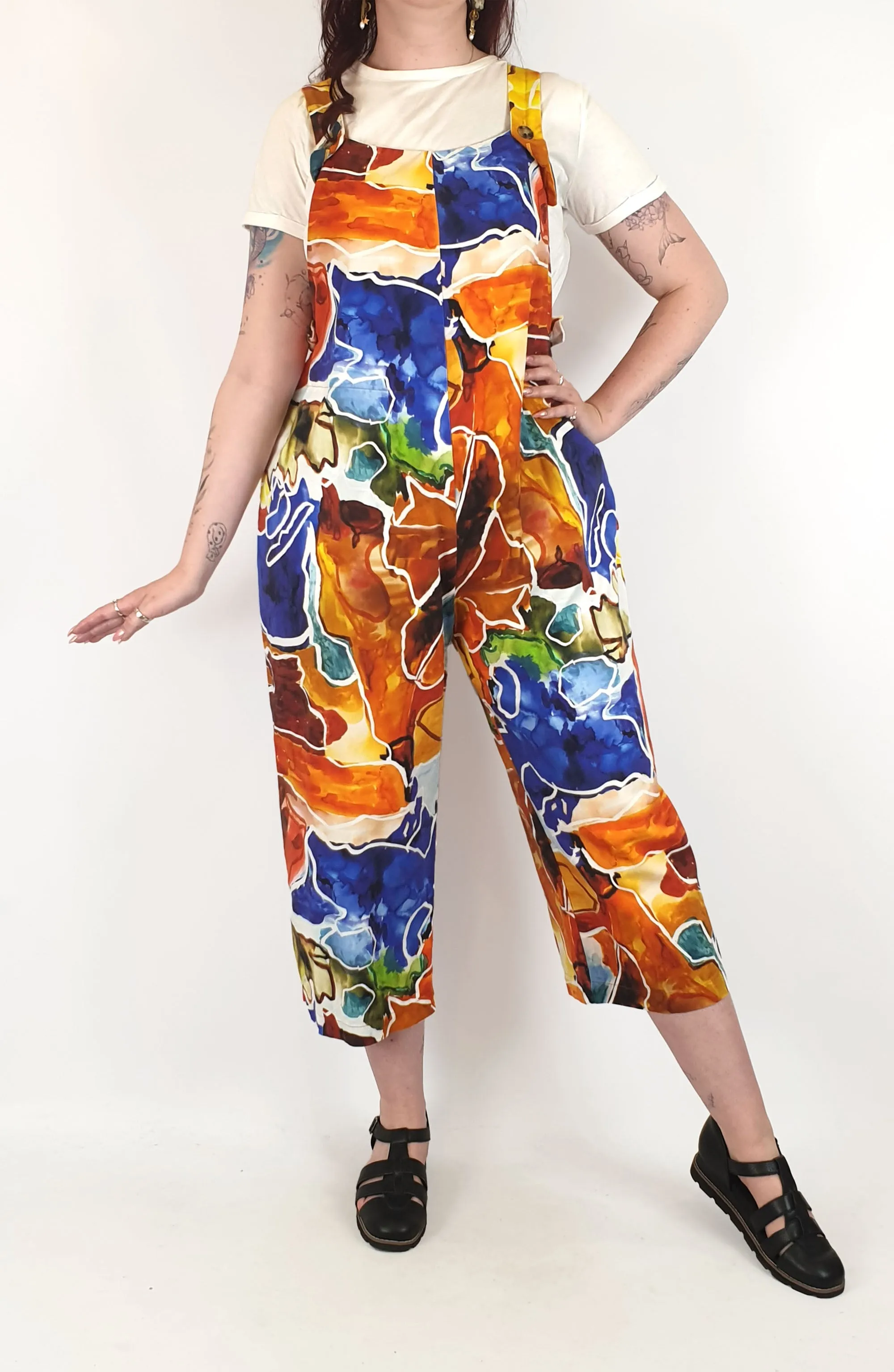 Wolf & Mishka colourful jumpsuit one size, best fits 12-14