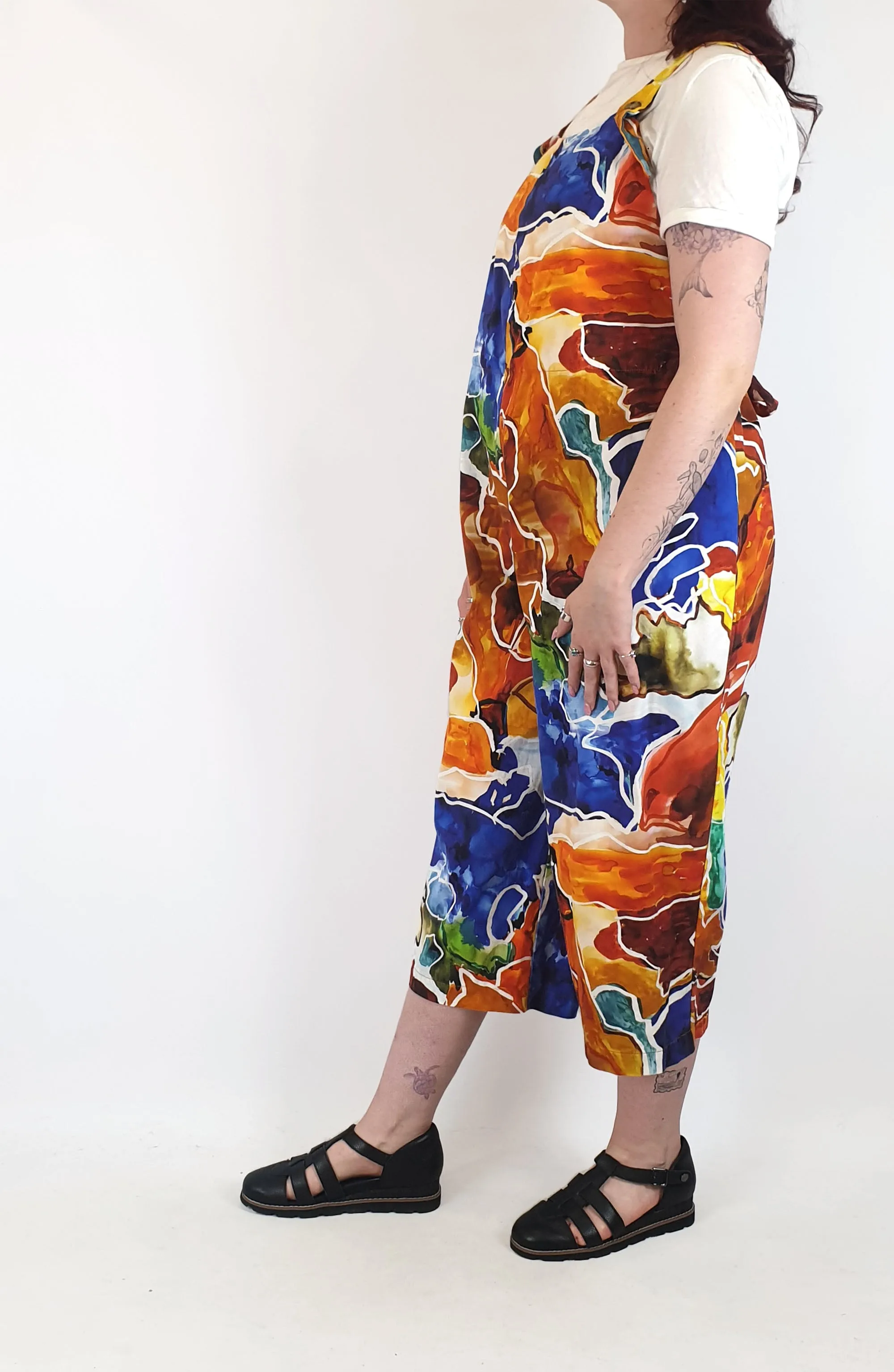 Wolf & Mishka colourful jumpsuit one size, best fits 12-14