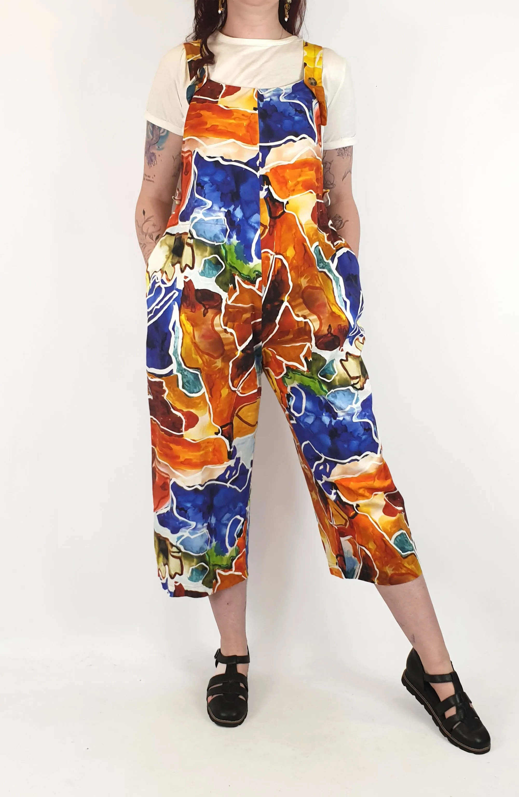 Wolf & Mishka colourful jumpsuit one size, best fits 12-14