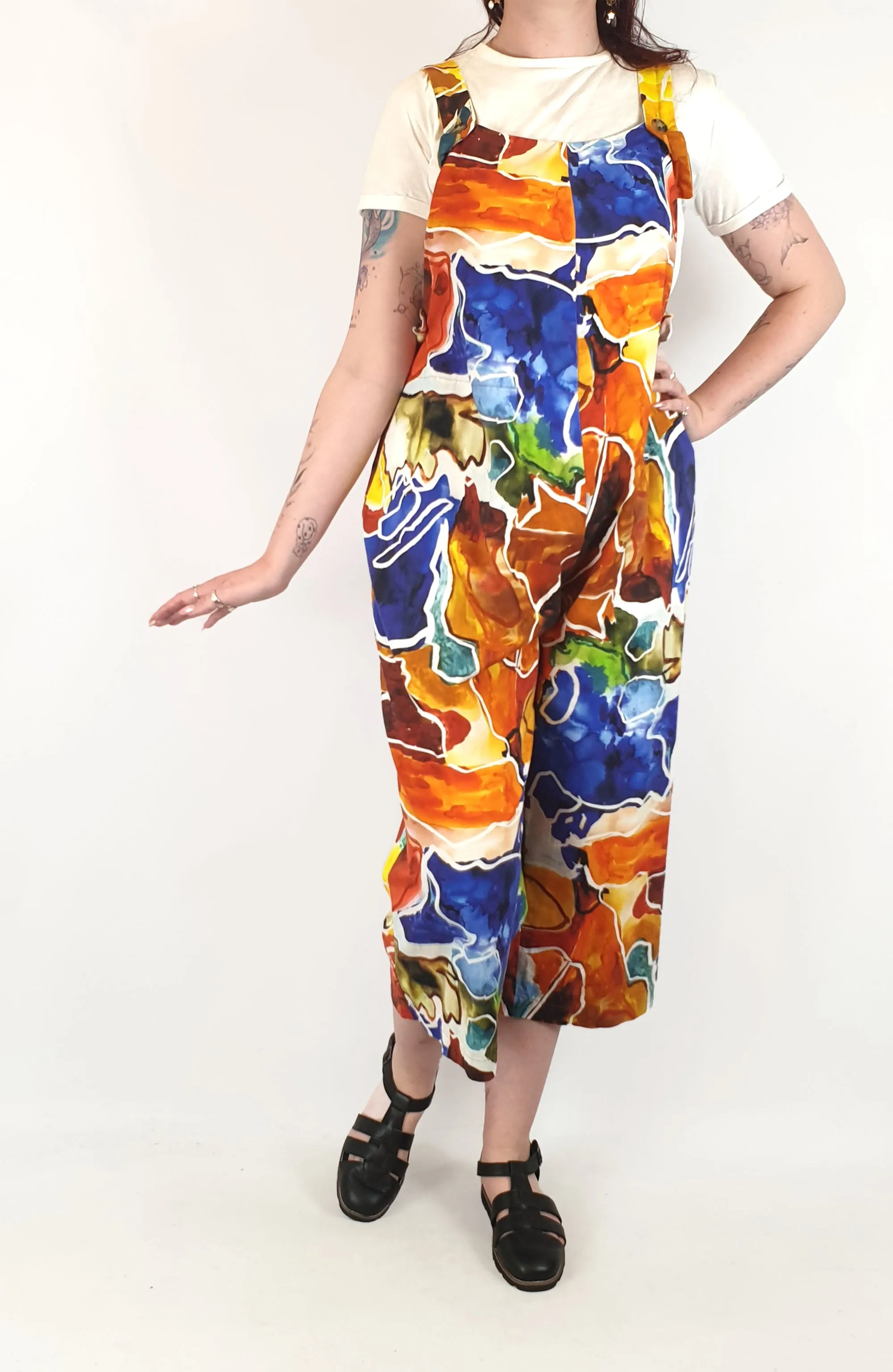 Wolf & Mishka colourful jumpsuit one size, best fits 12-14