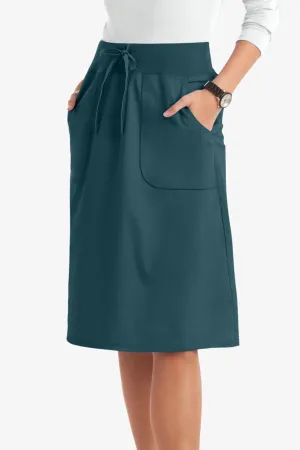 Women's 2-Pocket Drawstring Scrub Skirt