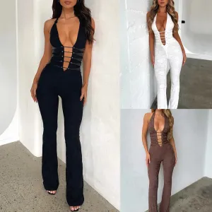 Women's Bodysuits Sleeveless Bodysuits Streetwear Solid Color