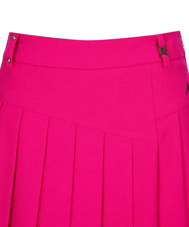 Women's Half Pleats Points SQ - Pink