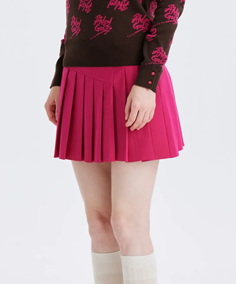Women's Half Pleats Points SQ - Pink