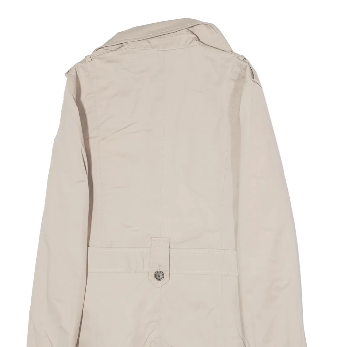 ZARA BASIC Belted Womens Pea Coat Beige S