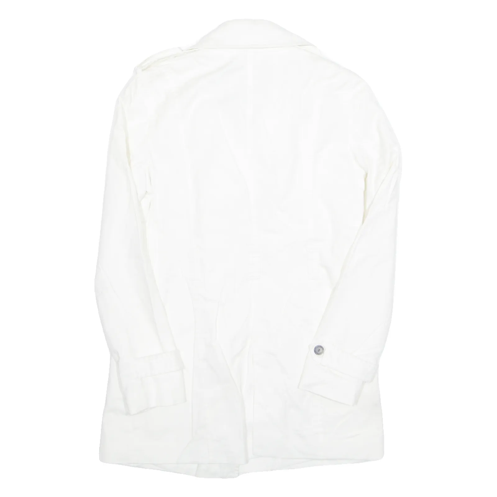 ZARA Womens Pea Jacket White S