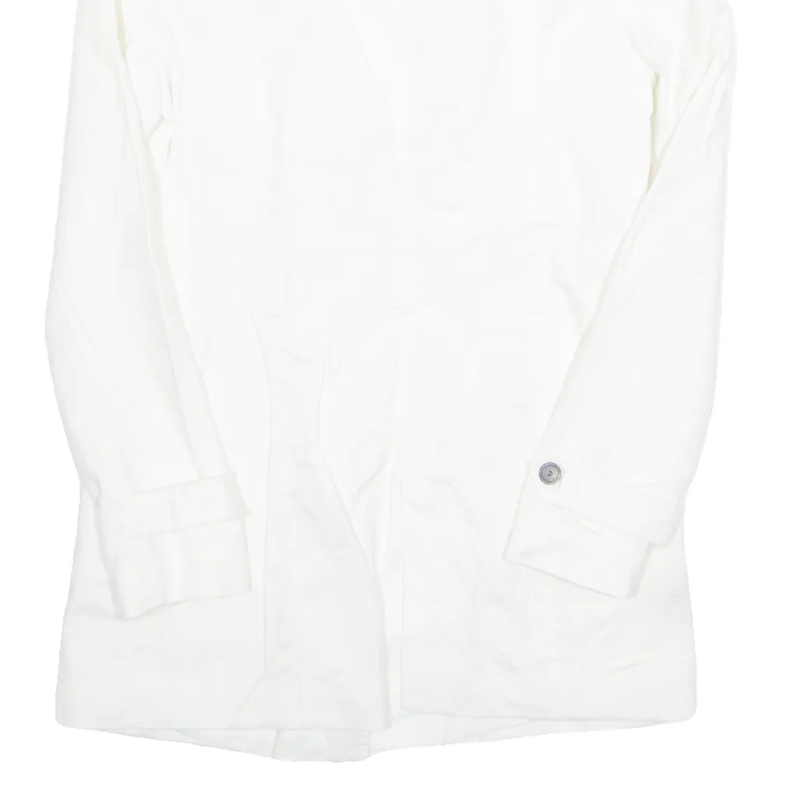 ZARA Womens Pea Jacket White S